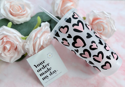 The 'Love Heart' 24oz Cold Cup