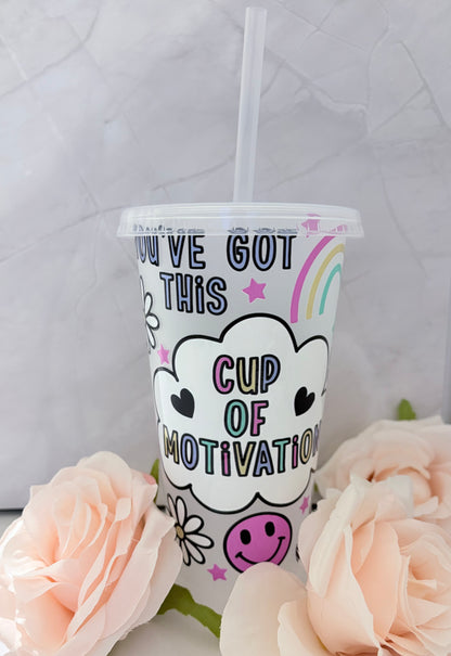 The 'Cup of Motivation' 24oz Cold Cup