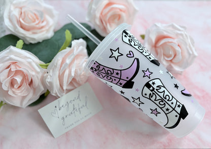 The 'Cowboy Boots' 24oz Cold Cup