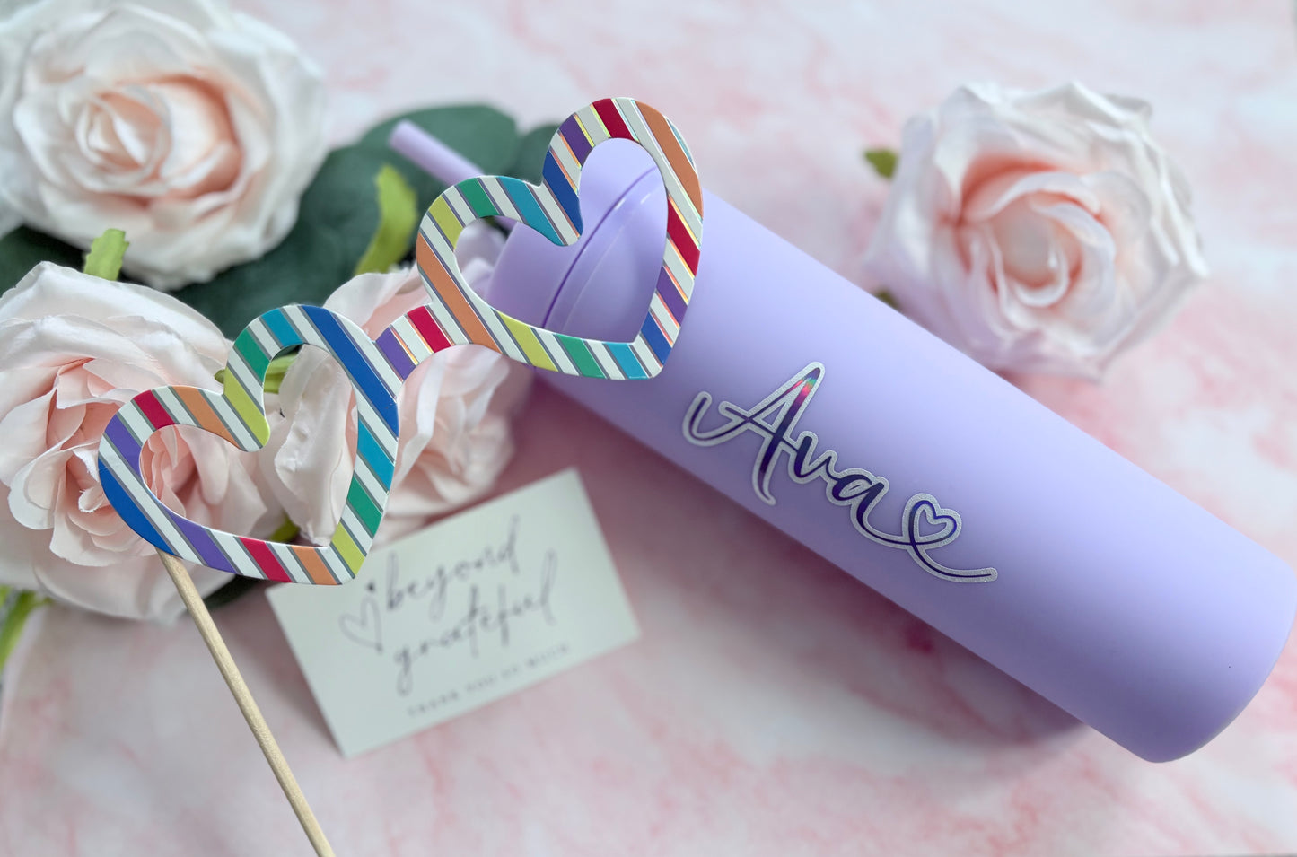 Purple Personalised Bottle